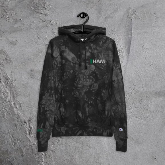 F1 Lewis Hamilton Mercedes Tie Dye Hoodie Embroidered - Picture 1 of 5